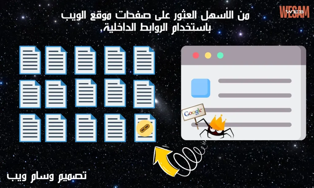 الروابط الداخلية تجعل الصفحات أسهل في العثور عليها