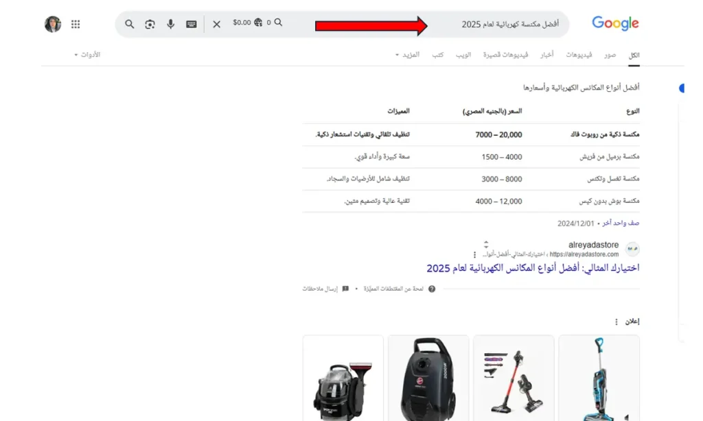 Commercial Investigation Intent