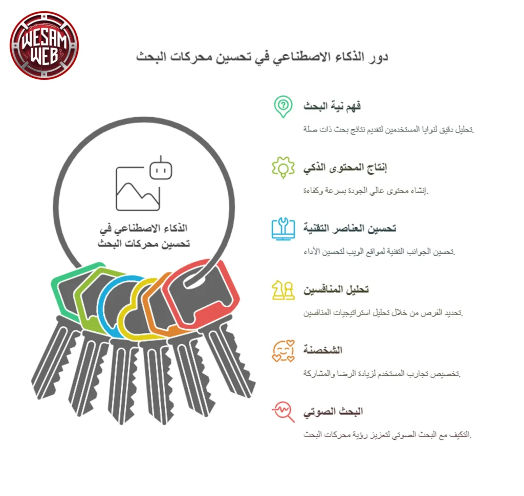 دور الذكاء الاصطناعي في السيو