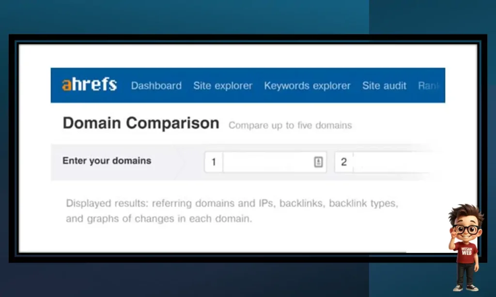 Ahrefs Domain Comparison