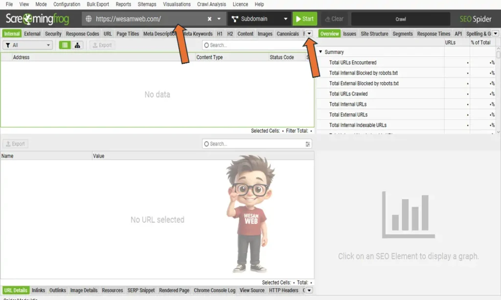 الخطوة 2: إعداد المشروع الأول