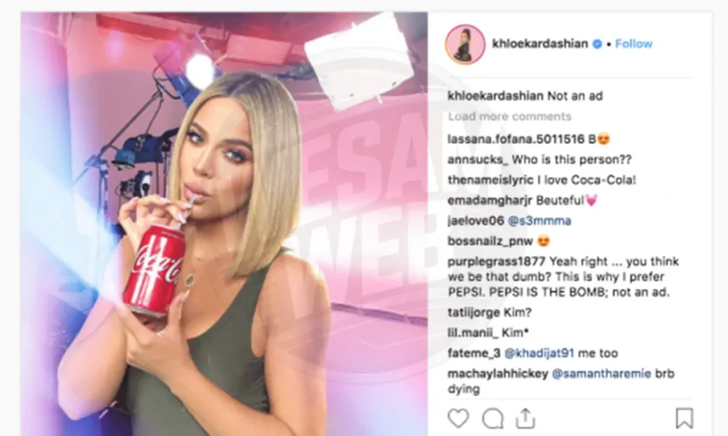 ترويج شركة كوكولا مع كلوي كارداشيان