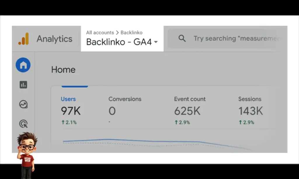 واجهة مستخدم GA4