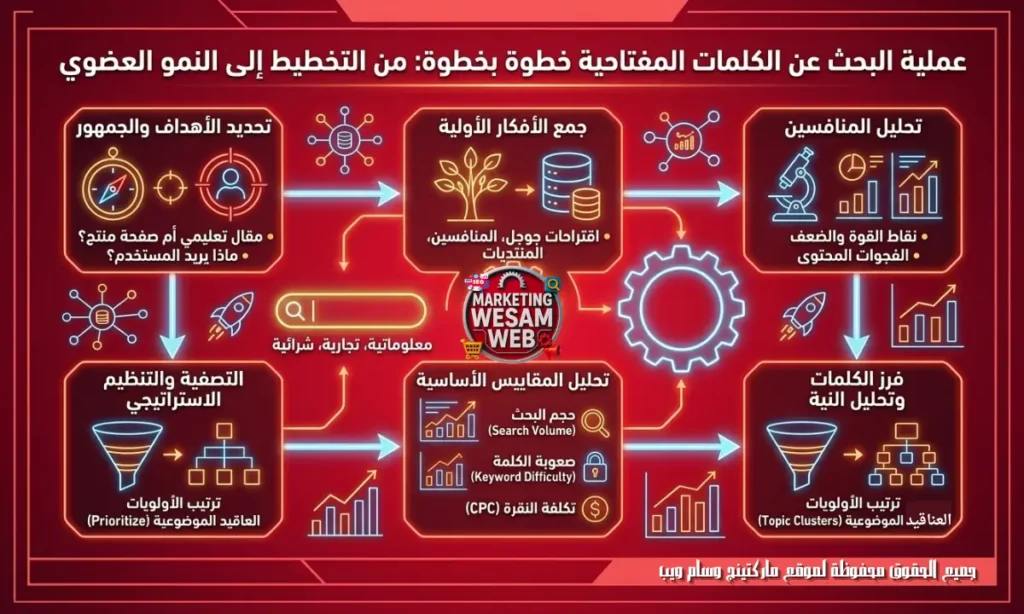 كيفية البحث عن الكلمات المفتاحية خطوة بخطوة