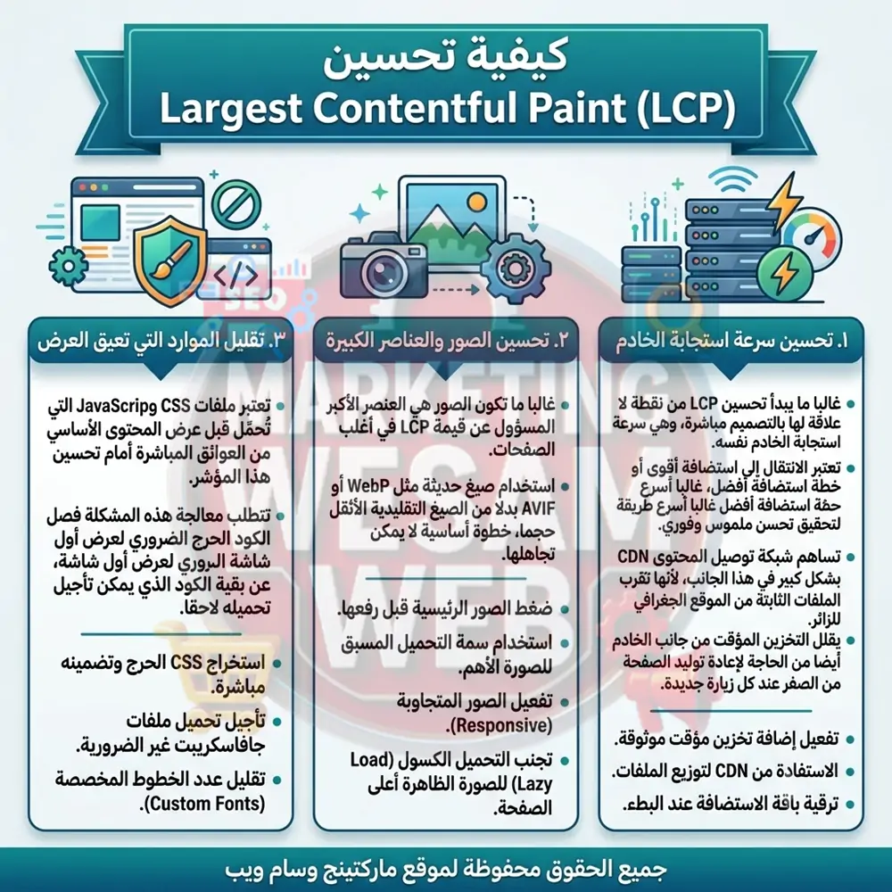كيفية تحسين Largest Contentful Paint (LCP)