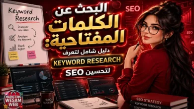 البحث عن الكلمات المفتاحية: دليل شامل لتعرف Keyword Research لتحسين SEO