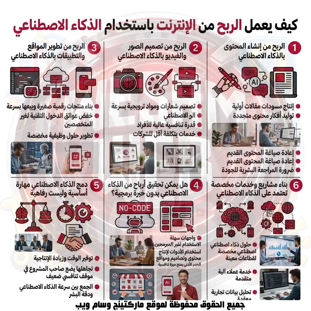 الربح من الإنترنت باستخدام الذكاء الاصطناعي
