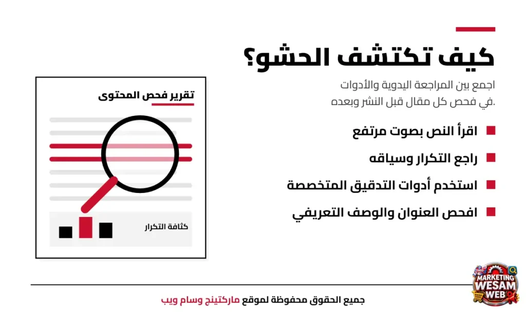 كيف تكتشف keyword stuffing